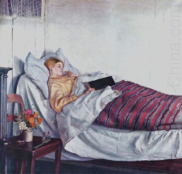 Michael Ancher The Sick Girl china oil painting image